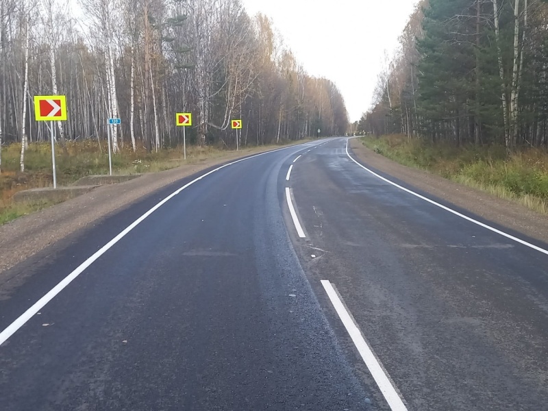 Краевые дорожники отремонтировали дорогу Енисейск – Пировское