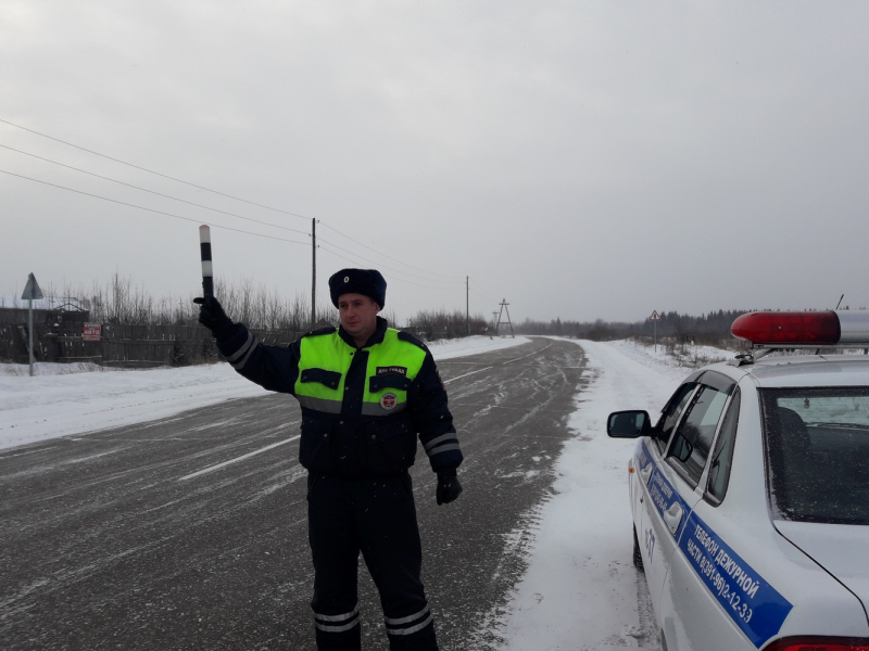 Под Красноярском полицейские пришли на помощь водителю междугороднего автобуса