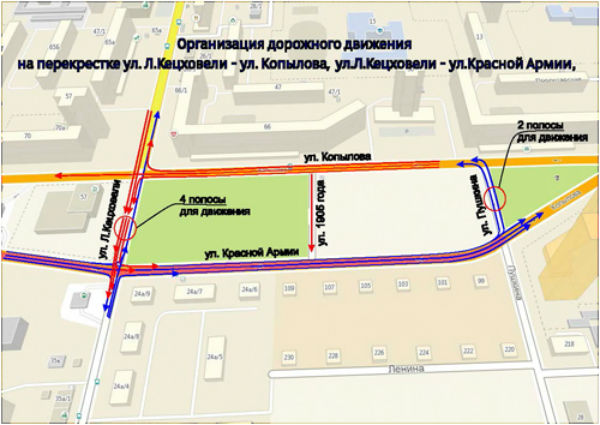 Для увеличения пропускной способности с 15 сентября изменится схема движения в Красноярске