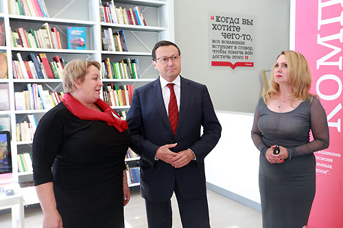 В Красноярске открылась первая модернизированная библиотека имени Николая Александровича Добролюбова