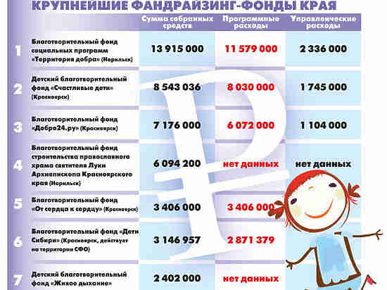 Несколько организаций в Красноярском крае существуют благодаря пожертвованиям