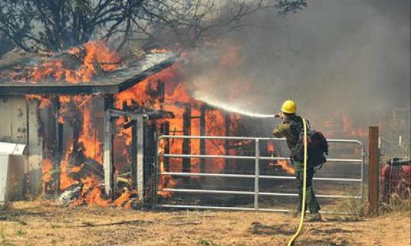 В Красноярском крае возбуждено уголовное дело по факту масштабного пожара в поселке Стрелка
